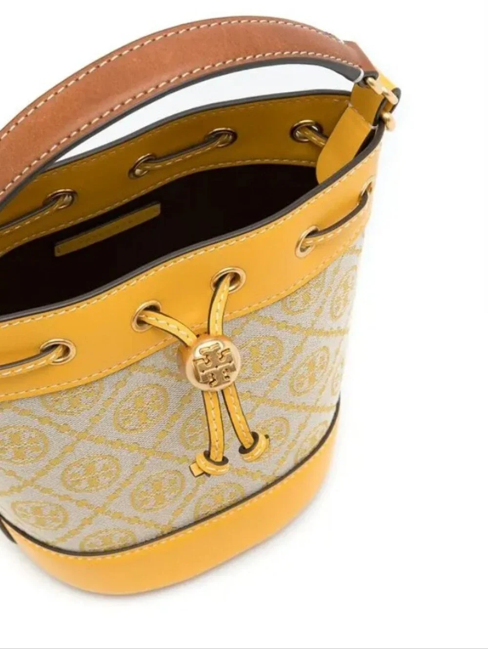 Tory Burch NWOTs Monogram Jacquad Mini Bucket Bag
